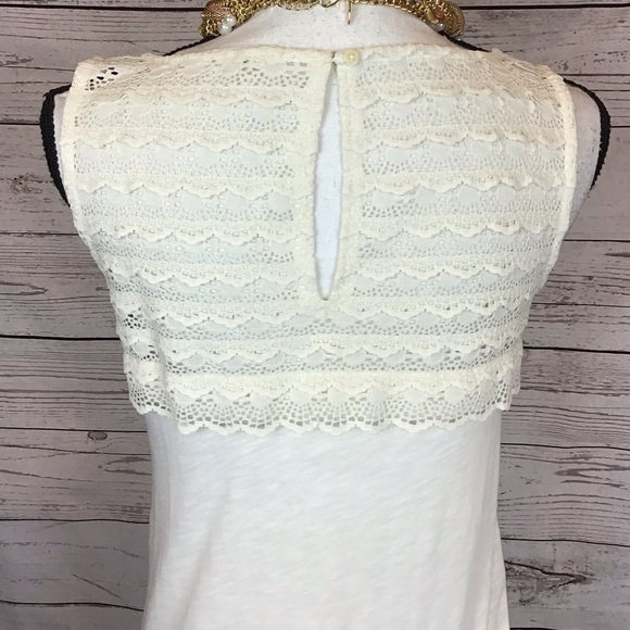 J. Crew Scallop Lace Shell Blouse Extra Small - Picture 8 of 9